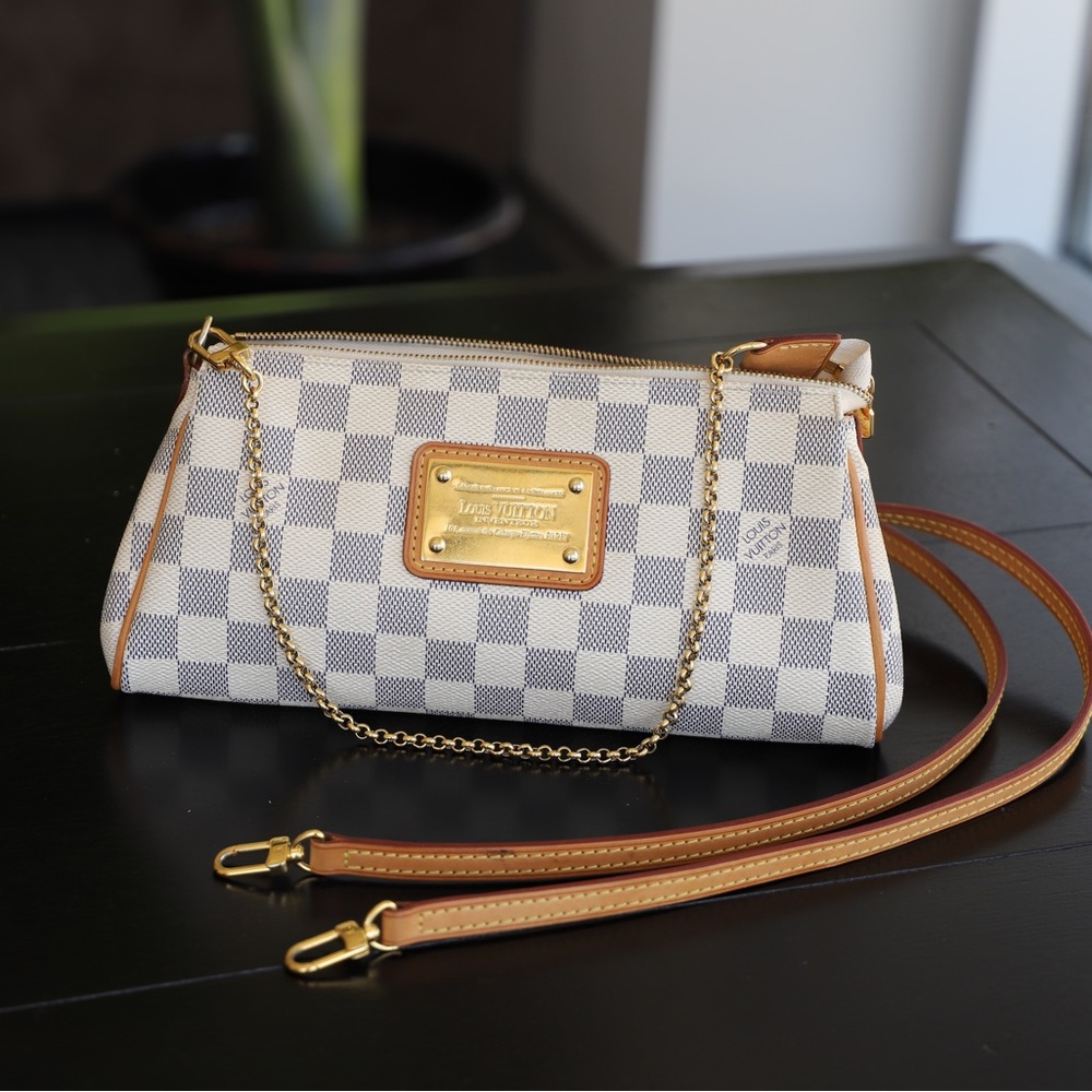 LOUIS VUITTON | authentic Eva Damier Azur purse